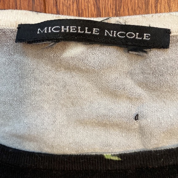 Vintage Michelle Nicole Black sequence Rose sweater - Size Medium - Picture 5 of 10